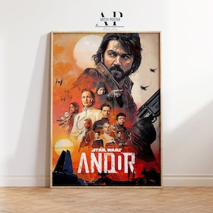 Star Wars: Andor Series Poster - Epic Space Opera Kunstdruck, Rebellen Spionage Abenteuer, Cassian Andor Wandkunst, Sci-Fi Fan Geschenk, Sammlerstück