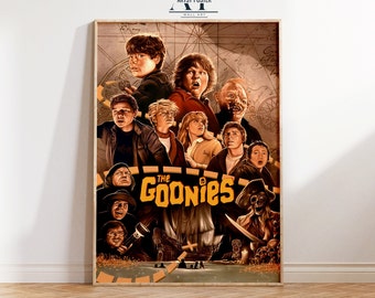 The Goonies Movie Poster: 80s Adventure Film Wall Art