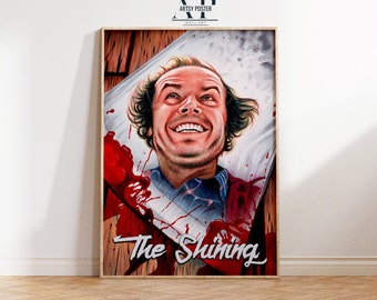 シャイニングのアートポスター、1950年代B級映画風プリント