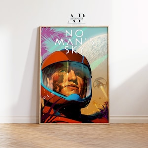 No Man&#39;s Sky Poster: Sci-Fi Gamer Room Decor