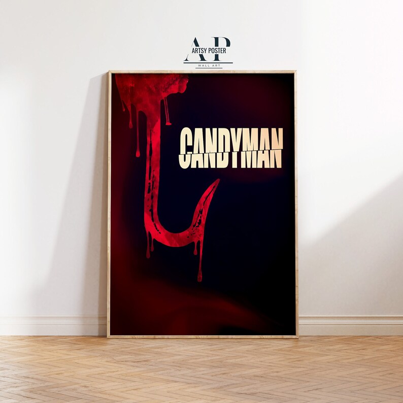 Candyman Poster, Horror Movie Art Print, Urban Legend Fan Art, Scary ...