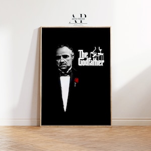 Der Pate Filmplakat, Filmklassiker, Marlon Brando Al Pacino, Mafia Wandkunst, Vintage Kino Dekor, Geschenk für Filmfans