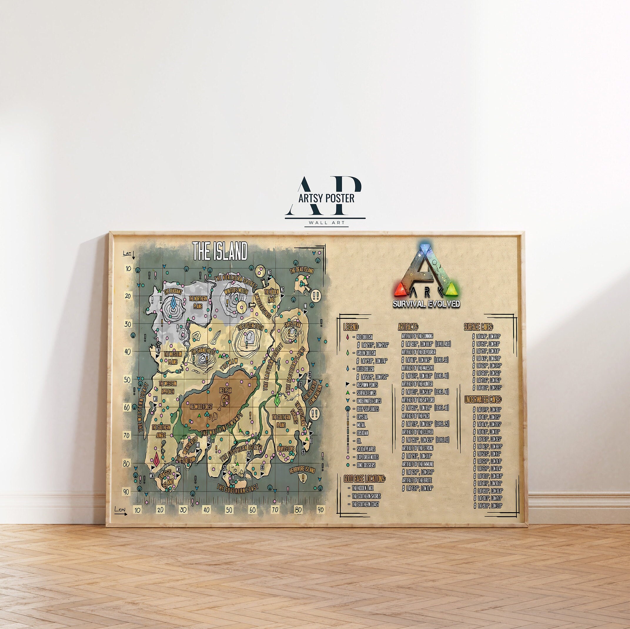 WYYRAB Ark: Survival Evolved Wanddecoratie, waterdichte