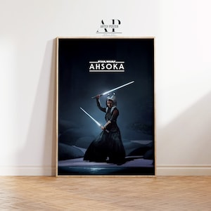 Star Wars Ahsoka Poster, Sci-Fi Superhero Wall Art, Tv Series Home Decor, Fine Art Print, Gift for Movie Lovers