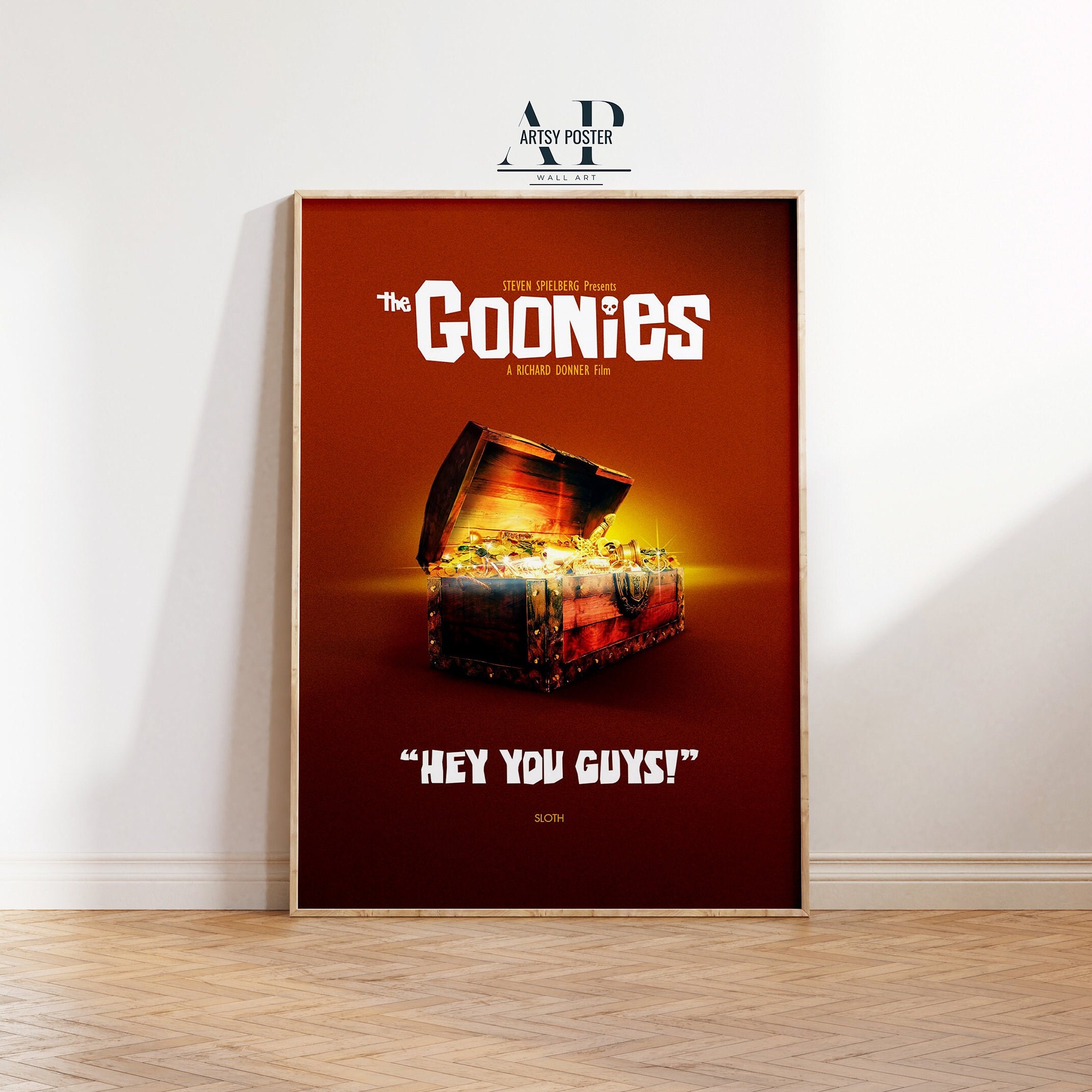 Unframed Printed Poster THE GOONIES Movie 80's 1985 Canvas Modern Oil