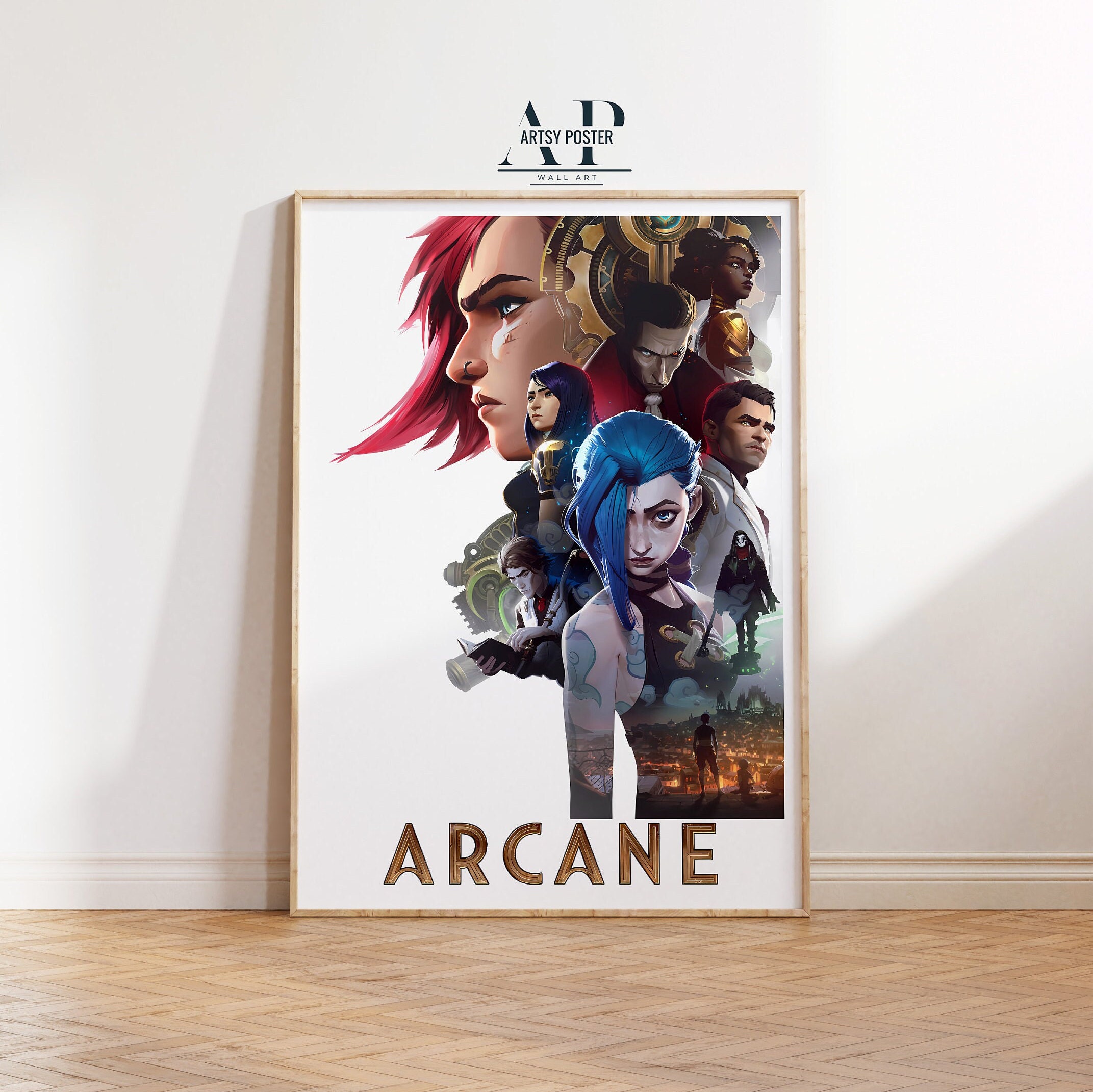 Arcane Tv Series Poster, Jinx Wall Art, Gaming Room Wall