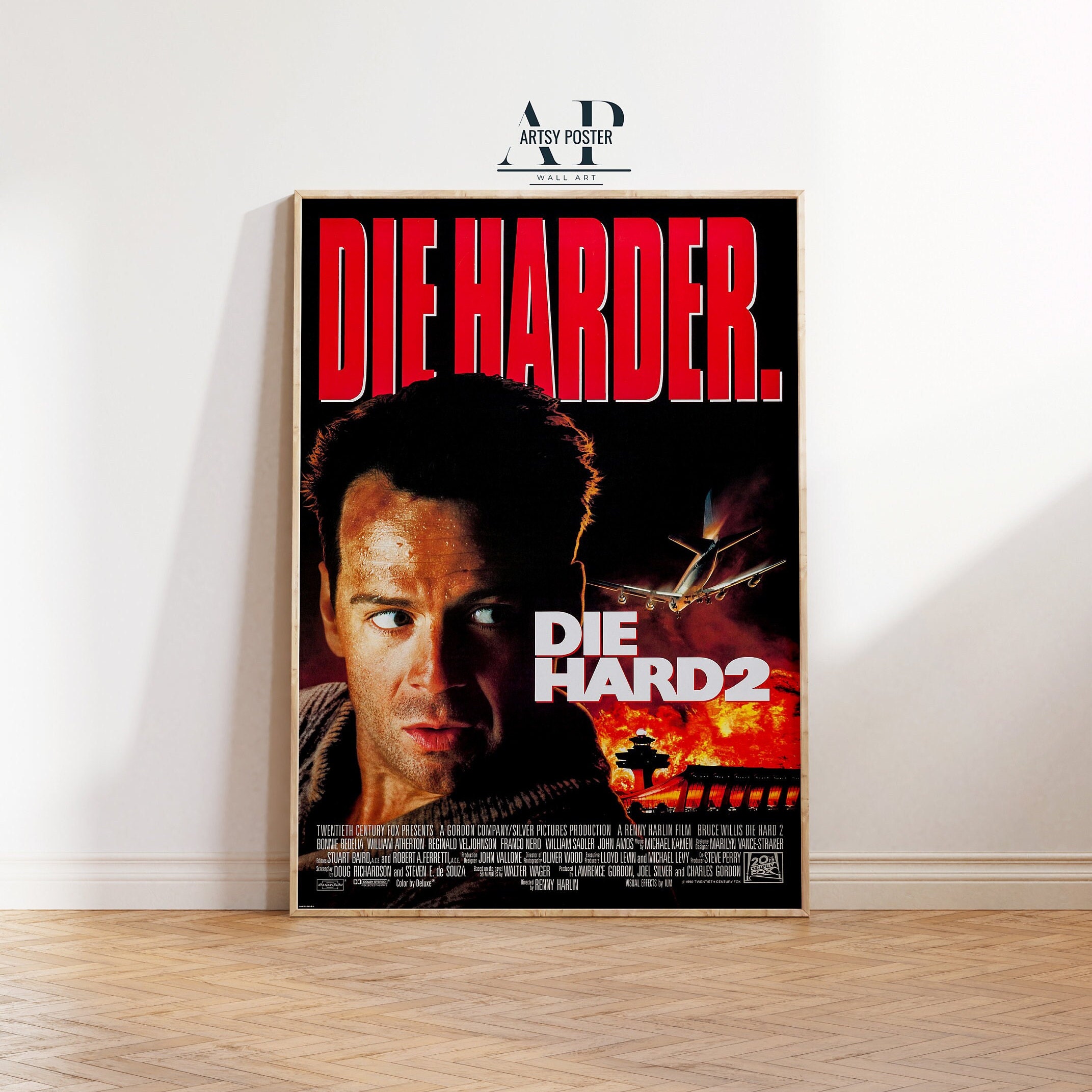 ダイ・ハード映画ポスター：ブルース・ウィルス80年代アクション映画