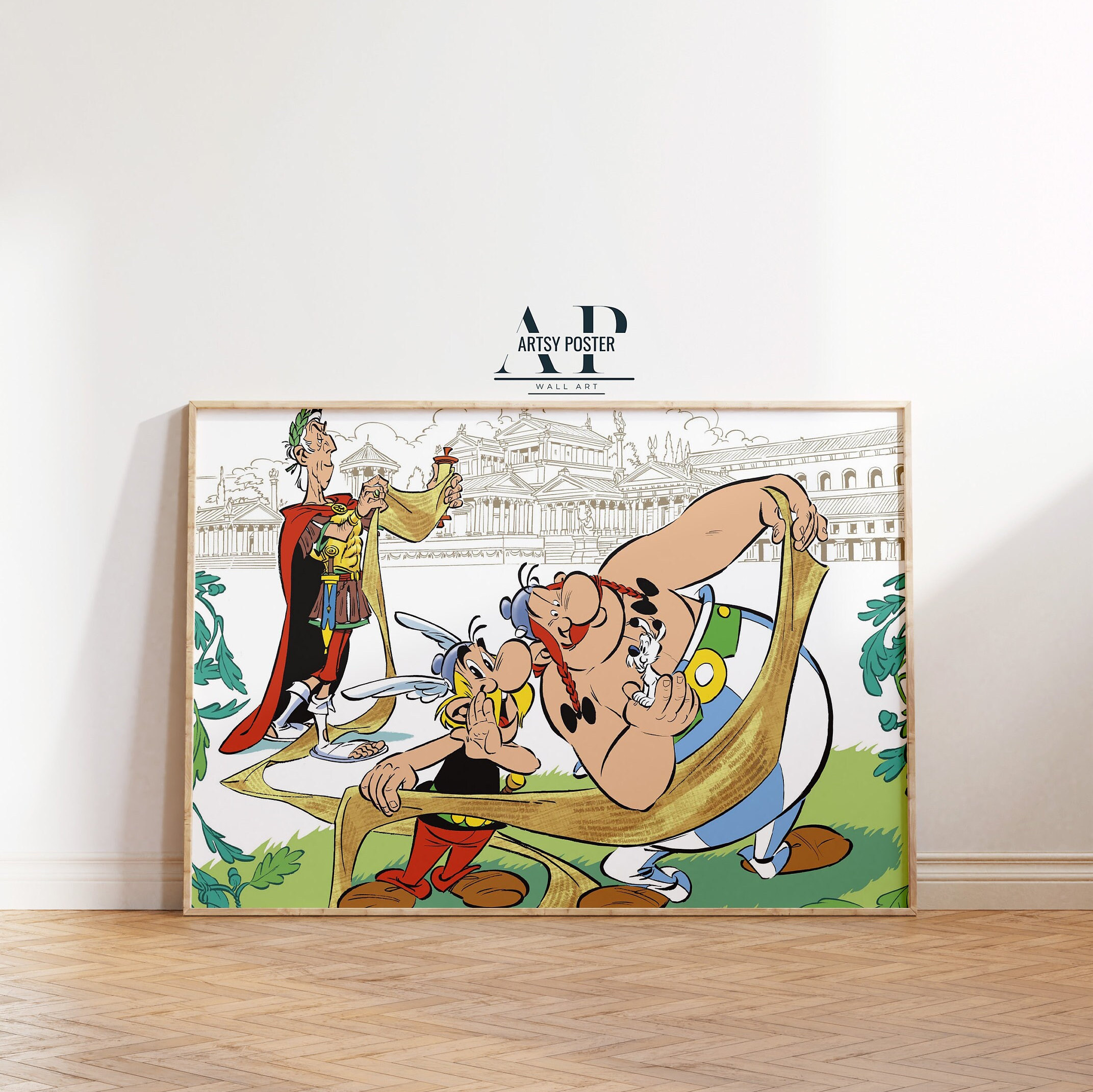 Asterix and Obelix Poster, Cartoon Heroes Wall Art, Fine Art Print ...