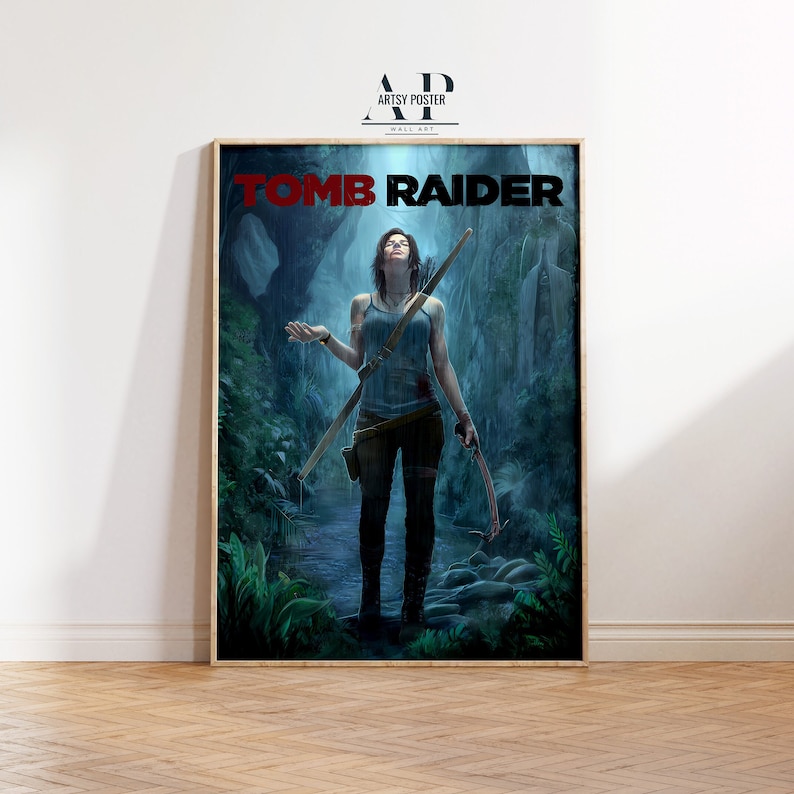 Tomb Raider Poster: Lara Croft Fine Art Print, Gaming Decor - Etsy