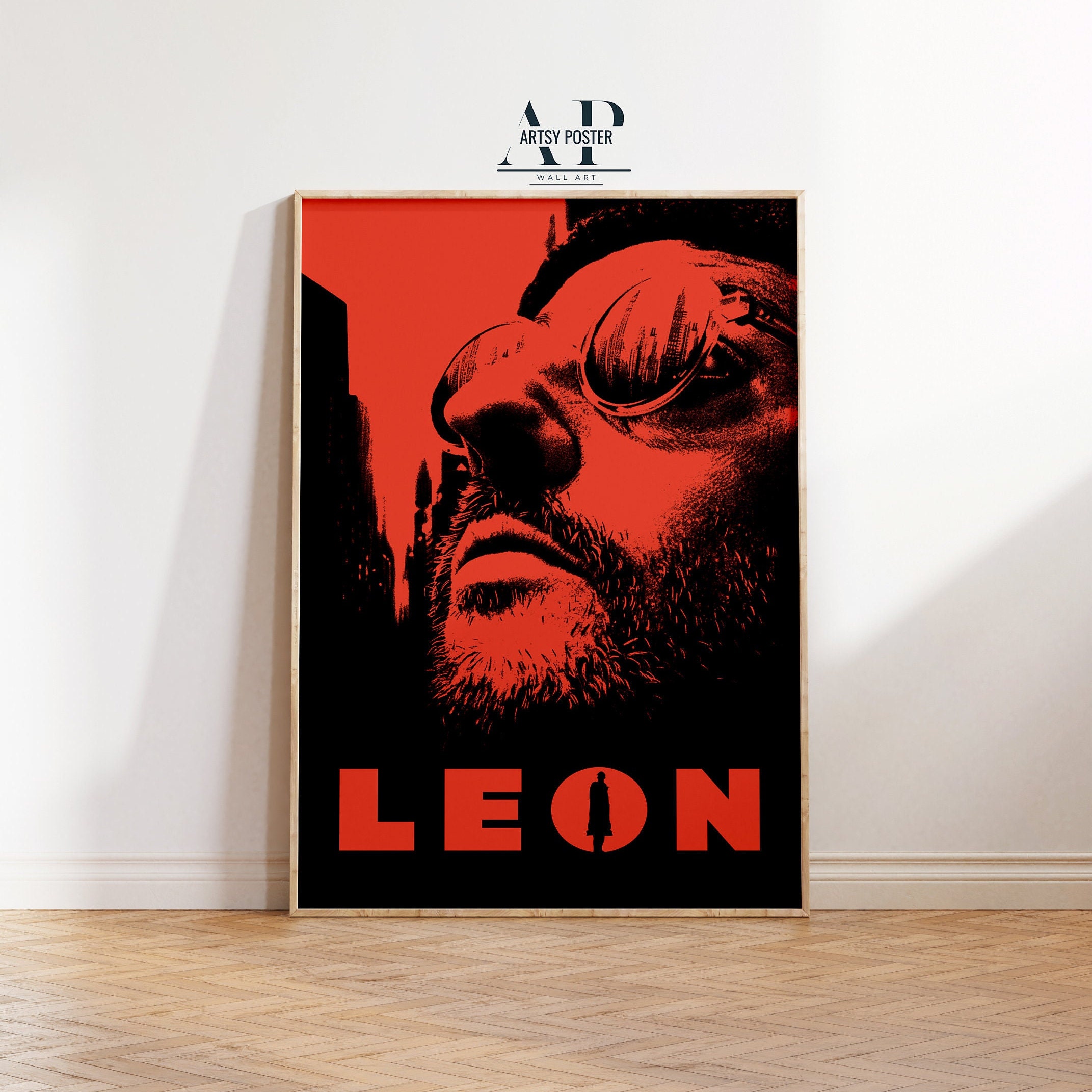 Leon the Professional Movie Poster: 90s Crime Thriller Film Art