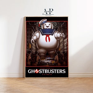 Ghostbusters Movie Poster, Bill Murray Wall Art, Fine Art Print, Ghost Hunters Decor, Cinema Lovers Gift