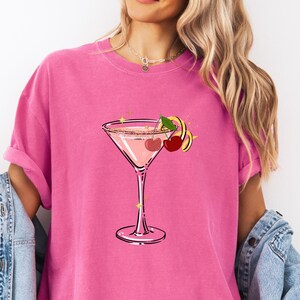 Cherry Martini Shirt Comfort Colors® Anthro dupe Tshirt, a tini bit older, bikinis and martinis, anthropologie shirt, espresso martini Crunchberry