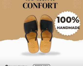Sandalen, leren sandalen, zomersandalen, leren flats, sandalen met bandjes, zomerschoenen, damesschoenen, damessandalen, handgemaakt, medisch.