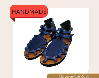 Sandalen, leren sandalen, zomersandalen, leren flats, sandalen met bandjes, zomerschoenen, damesschoenen, damessandalen, handgemaakt, medisch.