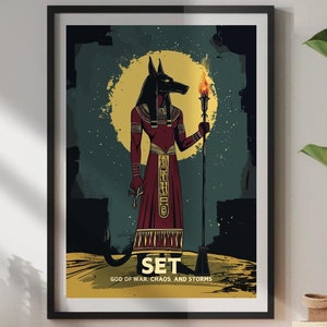 Egyptian God Set Poster: Ancient Mythology Art
