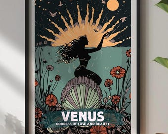 Venus Göttin Poster: Römische Mythologie Kunstdruck