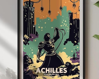 Affiche d'Achille : Héros grec de la guerre de Troie Impression artistique