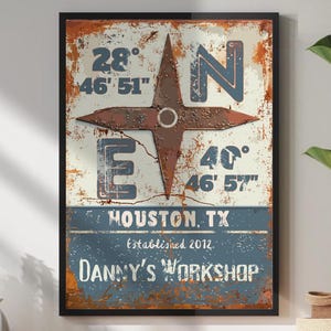 Aangepaste locatieposter, gepersonaliseerde coördinatenprint, huisnummerplaatkunst, cadeau-idee housewarming