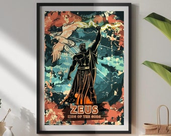 Zeus Poster: Greek God of Thunder Art Print