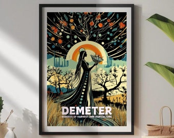 Demeter Goddess Fine Art Print: Greek Mythology, Goddess of Harvest