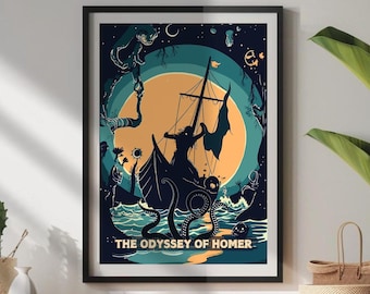 ターナー作「ポリュフェモスを嘲笑するユリシーズ」1927年 リトグラフ