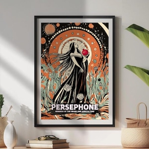 Dea Persefone, Dea del grano e dell'agricoltura, Belle arti, Mitologia greca Stampa di Persefone, Dea greca, Arte greca antica
