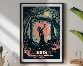 Lámina de la diosa Eris: Arte de la mitología griega