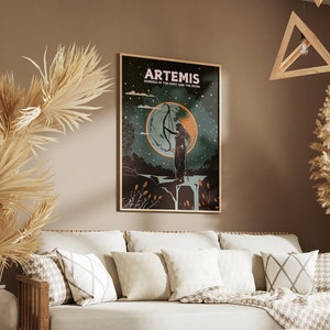 Artemis Goddess Poster: Greek Mythology Art Print - Etsy