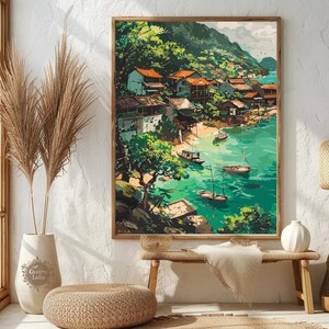 Fishing Village in Vietnam Poster