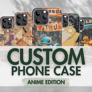 Coque de portable art japonais anime personnalisée - Coque de téléphone de style ukiyo-e traditionnel pour iPhone et Samsung - Cadeau anime esthétique
