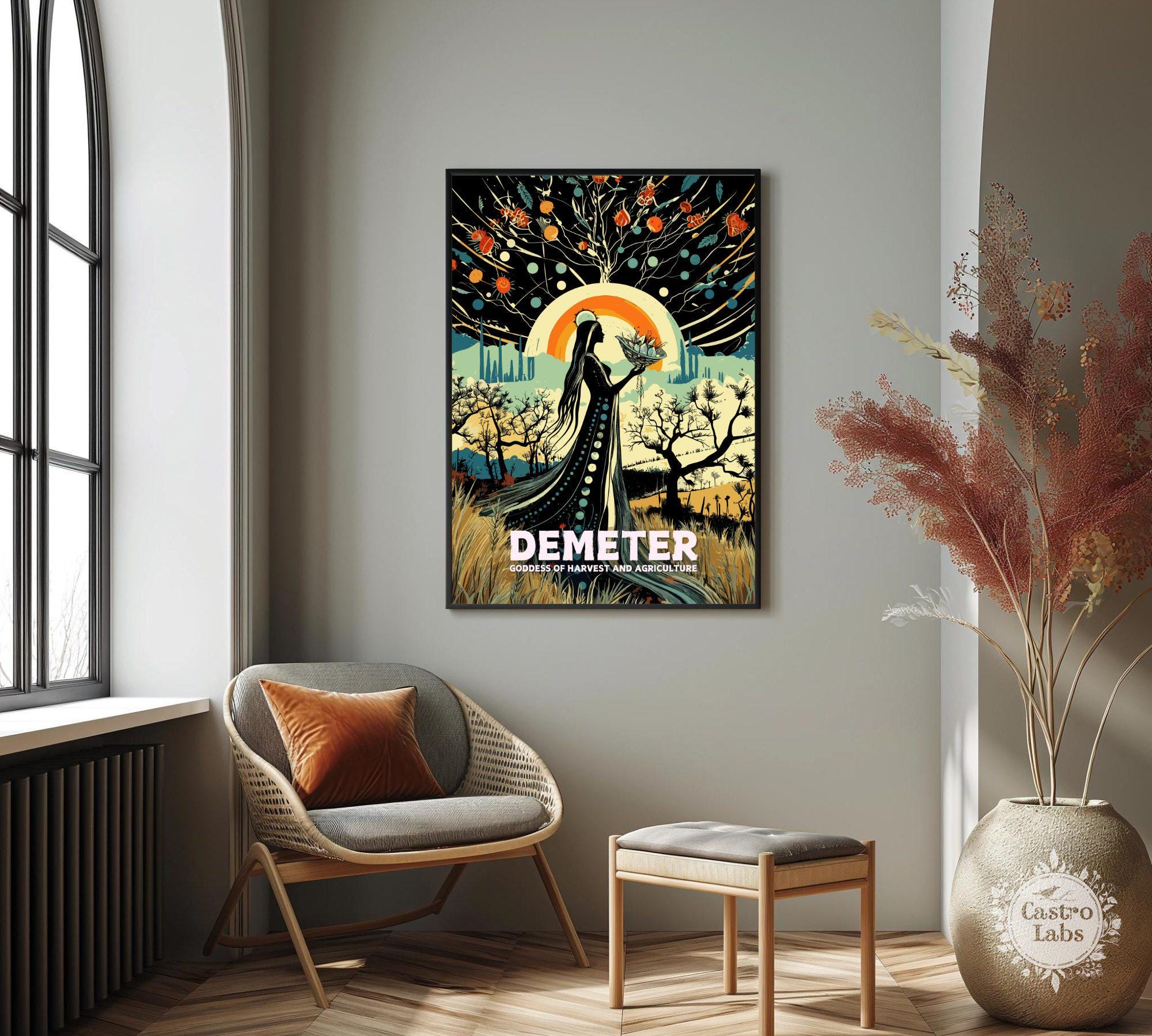 Ed Demeter Demeter Goddess Fine Art Print: Greek Mythology, Goddess of Harvest - Etsy