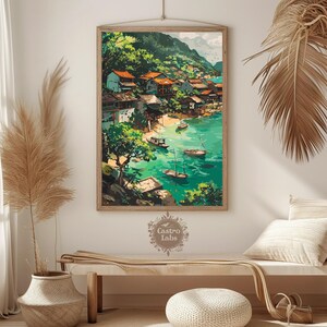 Fishing Village in Vietnam Poster