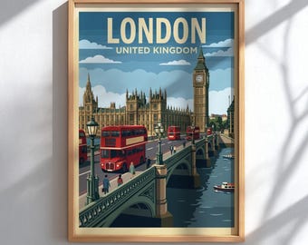 London United Kingdom Travel - Iconic City Wall Art