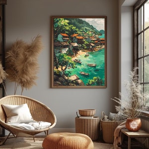 Fishing Village in Vietnam Poster