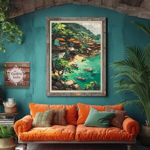 Fishing Village in Vietnam Poster