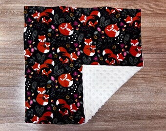 Fox Lovey, minky-veiligheidsdeken, cadeau voor pasgeborene
