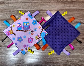 Owl Crinkle Sensory Toy, Soft Cloth Baby Gift