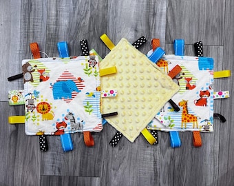 Dierentuindieren gekreukt babyspeelgoed, handgemaakt zintuiglijk stoffen speelgoed