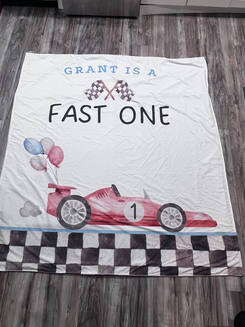Custom Baby Blanket, Handmade Keepsake from Onesies, Camping Adventure Theme image 18