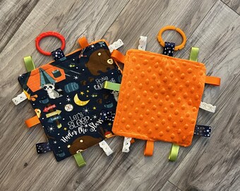Camping Baby Crinkle Sensory Toy, Soft Cotton Cloth, Newborn Gift