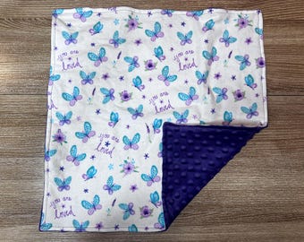Butterfly Baby Lovey, flanellen minky veiligheidsdeken