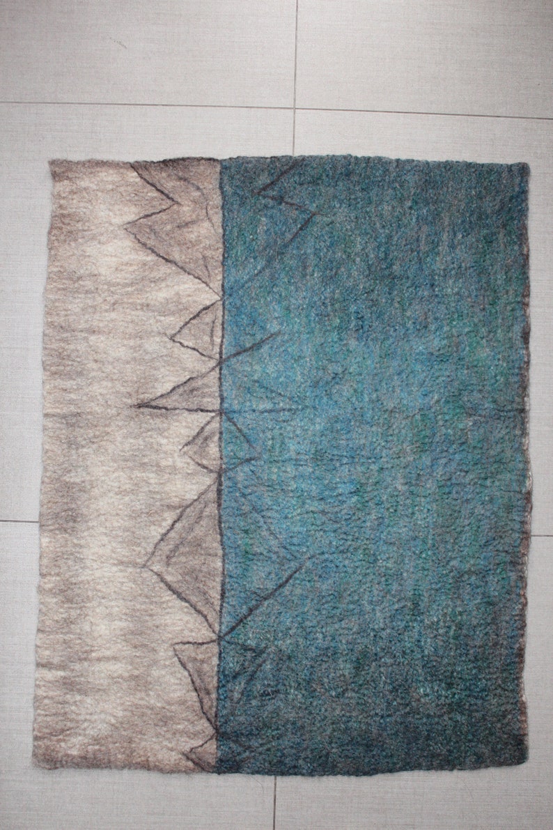 Felted Wool Rug - Etsy