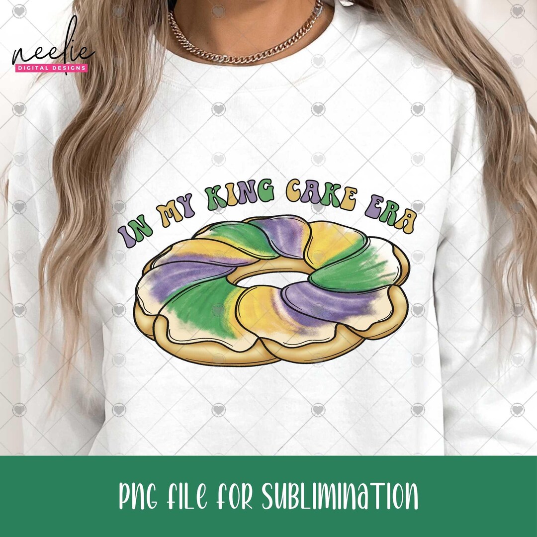 King Cake Mardi Gras Graphic Tee