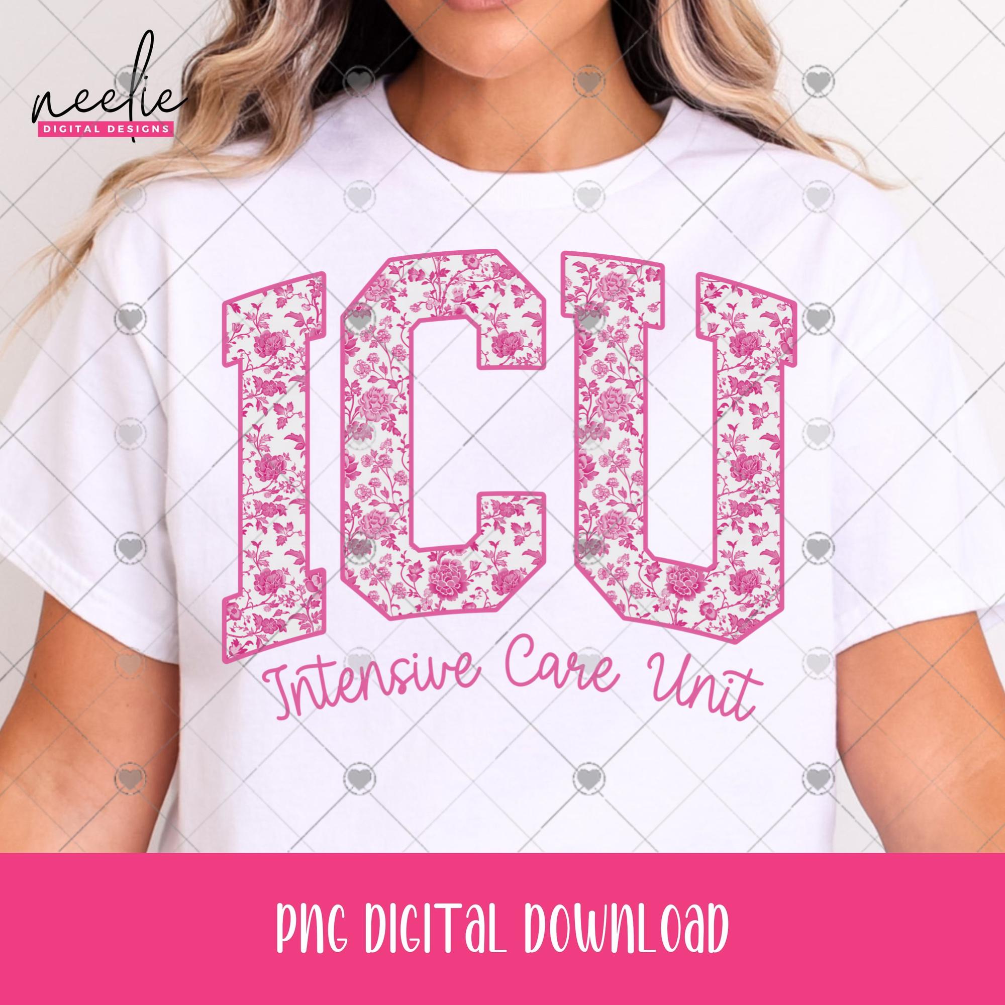 ICU Floral Varsity Letters PNG File, Pink Flower Curved Letter Design ...