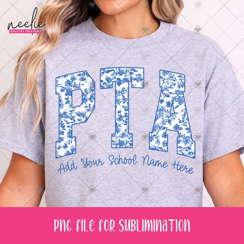 Pta Lettering PTA - Custom School Name PNG, Parent Teacher Association Personalized ...