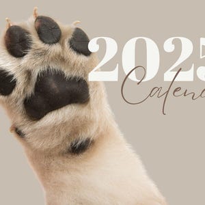 2025 Dog Calendar Printable | Cute Monthly Digital Download with 12 Adorable Dog Designs | Yearly Planner for Dog Lovers