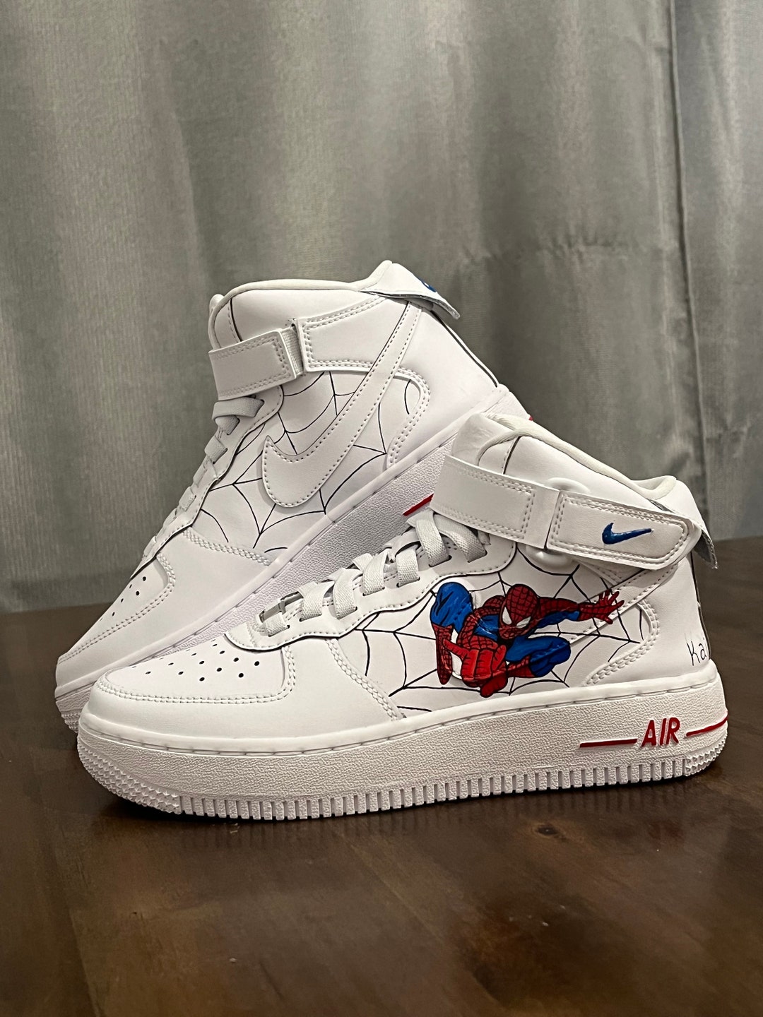 custom spiderman air force 1