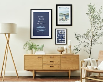 Seaside Serenity: Coastal Inspirations Poster Collection | Digital Poster | Gift Idea