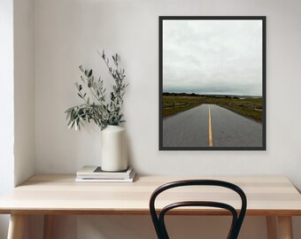 Impressão artística de estrada para parede, fotografia de viagem, decoração de rodovia (download digital)