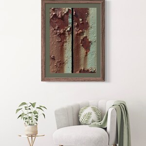 Téléchargement numérique de photo en métal rouillé, décoration d'art murale rouillé, affiche en métal rouillé, téléchargement immédiat